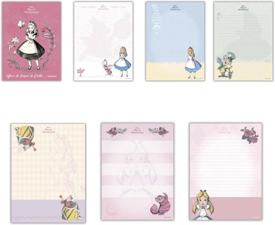PAPEL DE CARTA ALICE C/8FLS